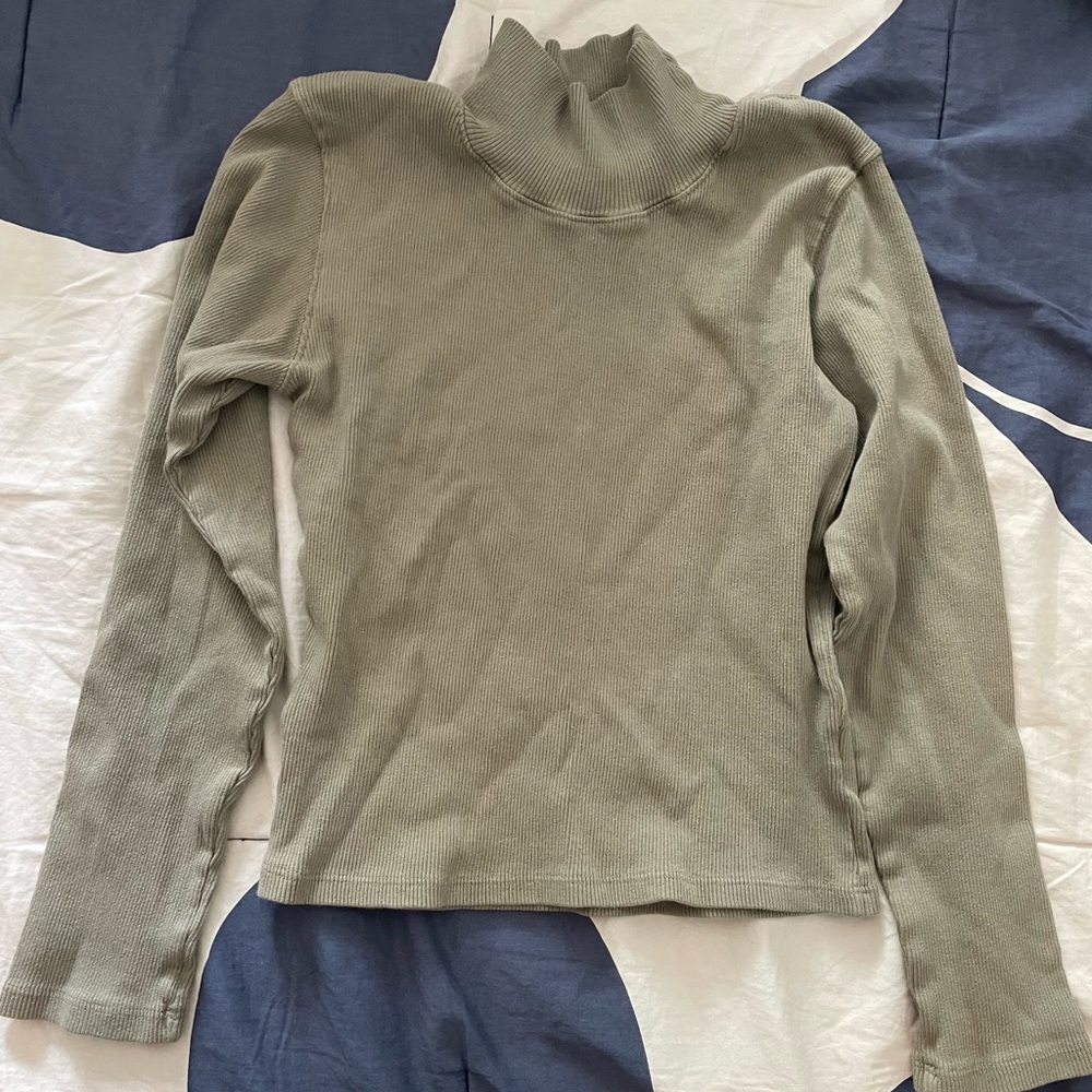 Grey/Tan Big Bud Press Long Sleeve Turtleneck